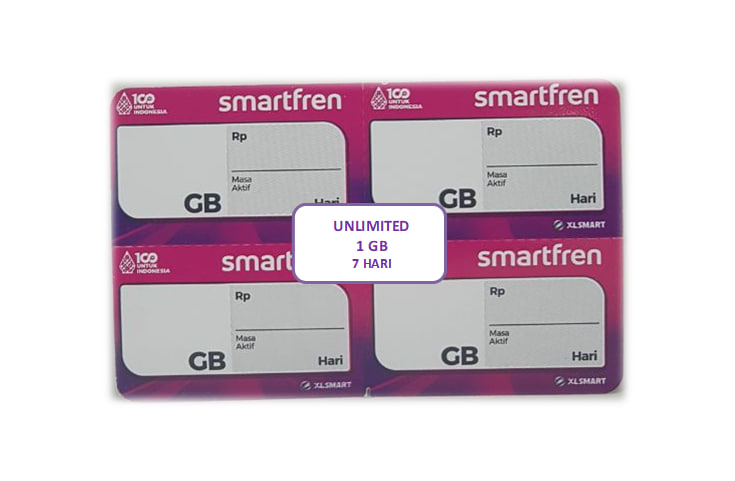 Voucher SmartFren UNLIMITED 1 GB 7 Hari – Toko Data Store